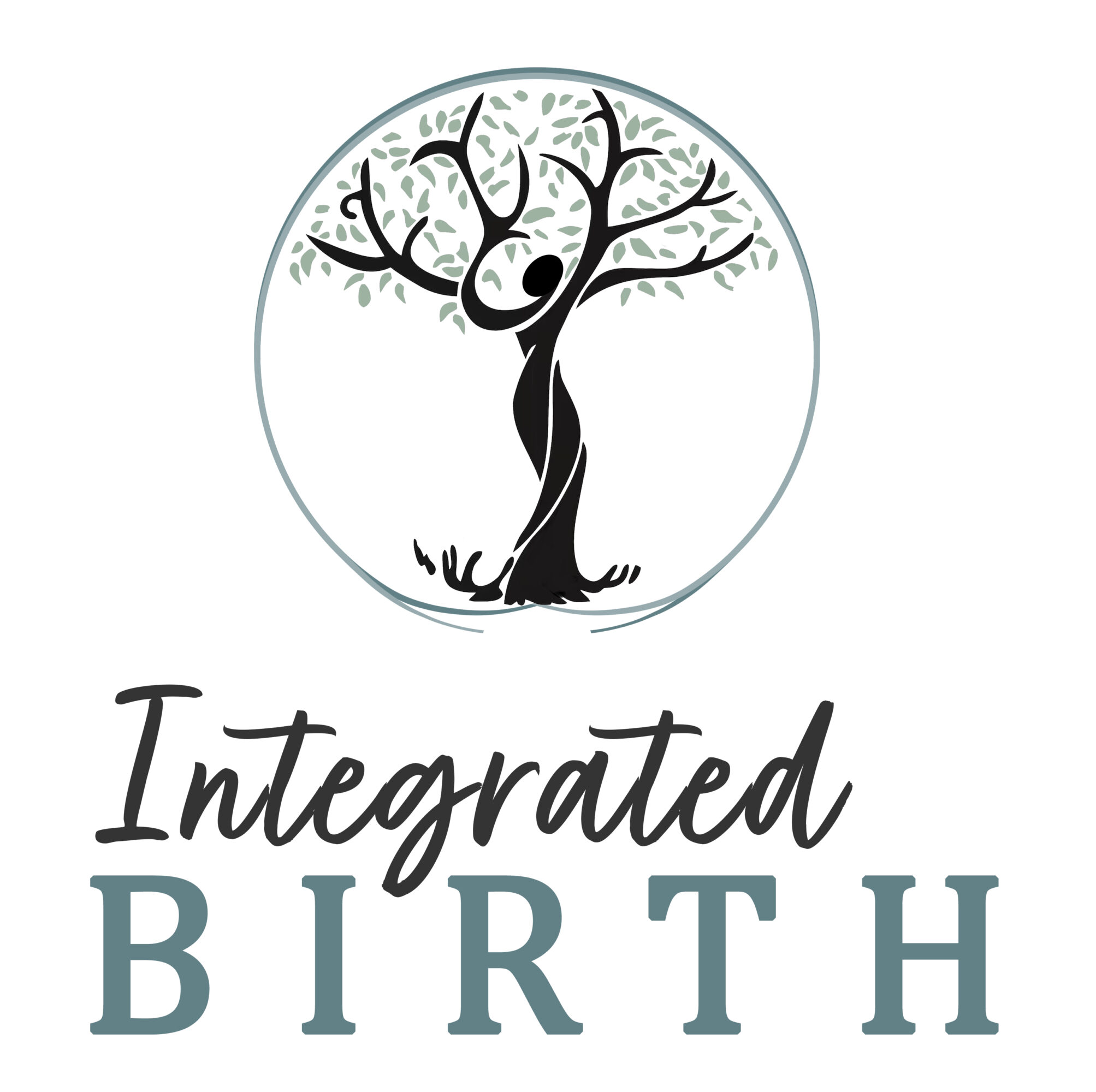 A logo with a stylized tree and the words 'Integrated BIRTH' below it.